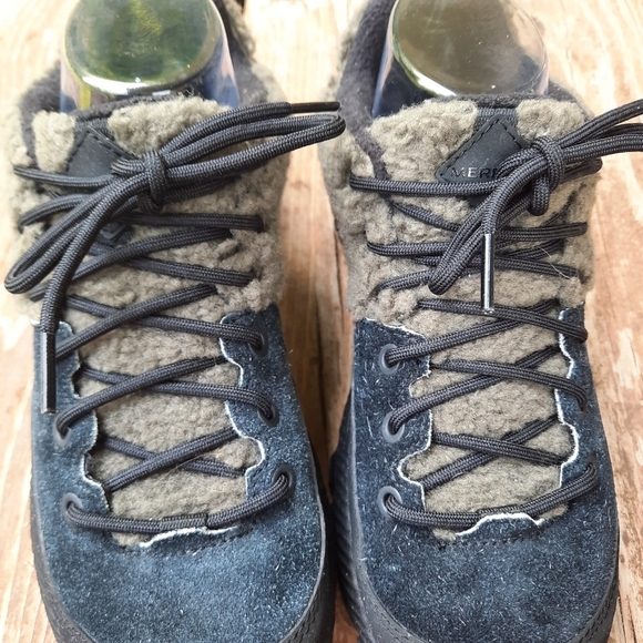 Merrell MQM Ace Fleece 1TRL Black/Olive Suede Leather Wool Trail Shoes Size 7 - Picture 7 of 16